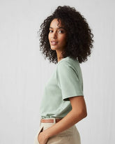 Solid Mint Green Cotton T-Shirt
